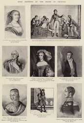 Einige Mitglieder des Hauses Orléans